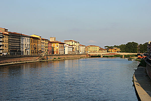 阿诺河,比萨,意大利