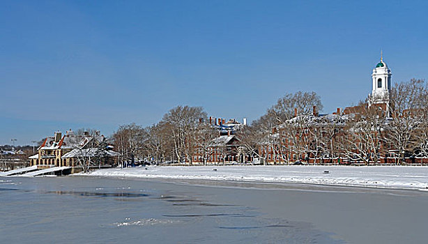 剑桥,冬季风景