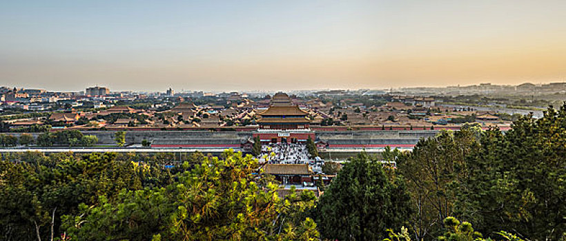全景,故宫,北京,中国
