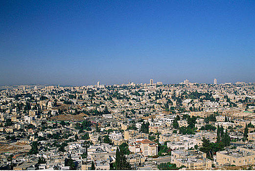 俯视,耶路撒冷,以色列