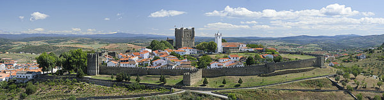 俯拍,城堡,布拉加,葡萄牙