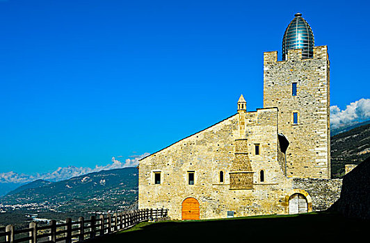主教,城堡,玻璃,圆顶,设计,瓦莱州,瑞士,欧洲