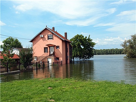 洪水,房子