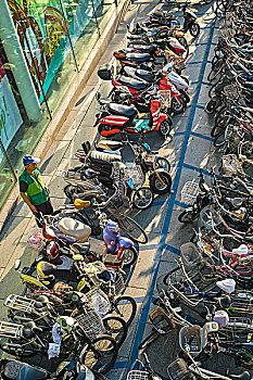 自行车,停放,北京,中国