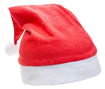 特色,红色,圣诞帽,隔绝,白色背景