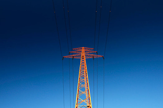 高压电塔,能量,过渡,网络,扩大