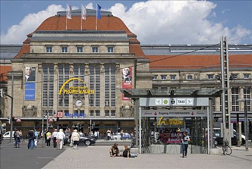 中央火车站,莱比锡,萨克森,德国,欧洲
