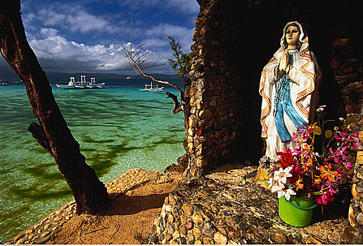 宗教,雕塑,长滩岛,菲律宾
