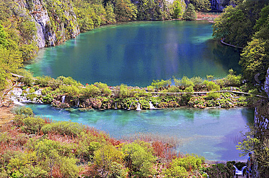 十六湖国家公园,一个,国家公园,东南欧,克罗地亚