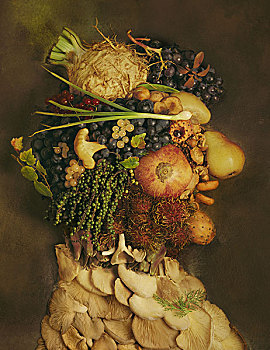 蔬菜,构图,剪影