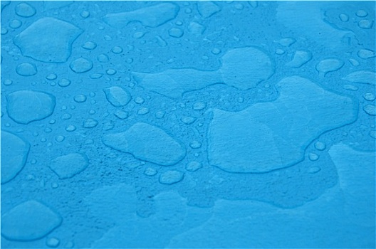蓝色,雨,水坑