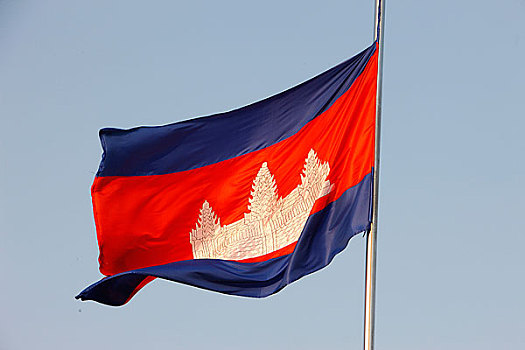 柬埔寨,金边,旗帜