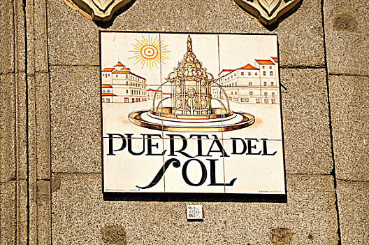 街道,标识,马德里,西班牙,伊比利亚半岛,欧洲