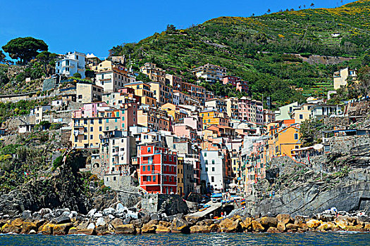里奥马焦雷,水岸,风景,建筑,五渔村,意大利