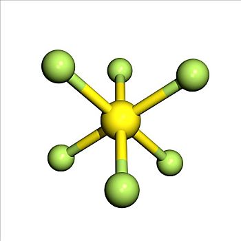 硫磺,分子,温室气体,彩色,代码,黄色,绿色