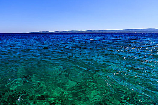 美好,亚德里亚海,深,深海,靠近,分开,克罗地亚