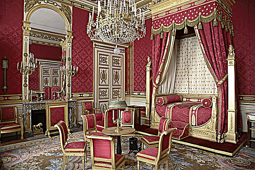 法国,城堡,皇宫,皇家,公寓,卧室
