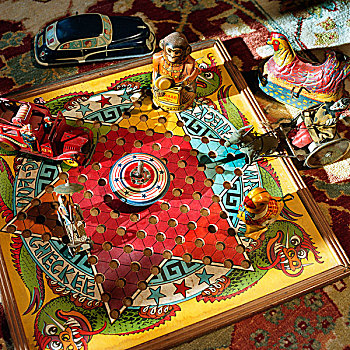 中國,棋盤,微型,玩具