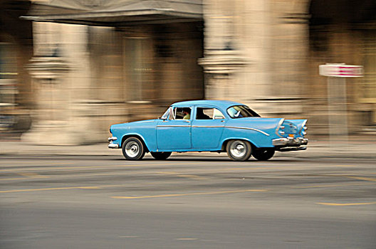 老爷车,哈瓦那老城,老哈瓦那,哈瓦那,古巴,加勒比