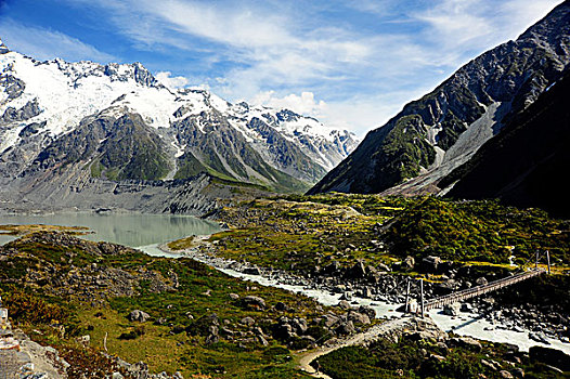 新西兰库克山风光