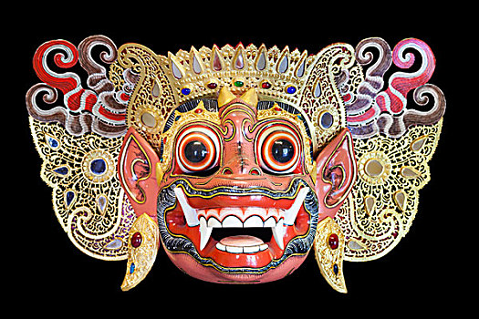 面具,国王,英国,罗摩衍那,巴厘岛,房子,木偶,靠近,乌布,印度尼西亚,亚洲