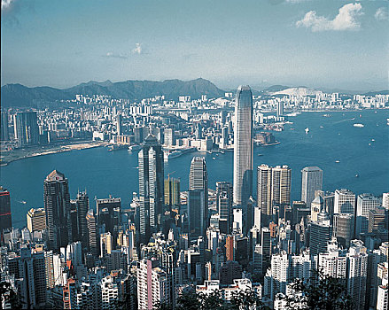 中国香港中环建筑群