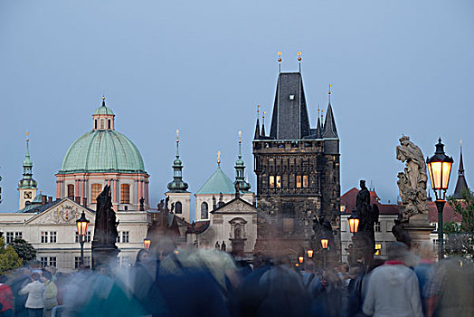 桥,老城,世界遗产,布拉格,捷克共和国,欧洲