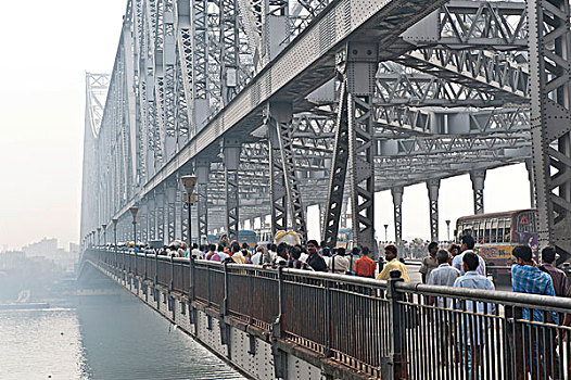 桥,加尔各答,西孟加拉,东印度,印度,亚洲