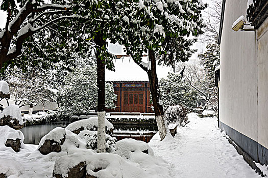 园林雪景