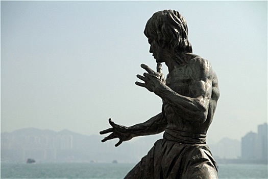 李小龙,雕塑,香港