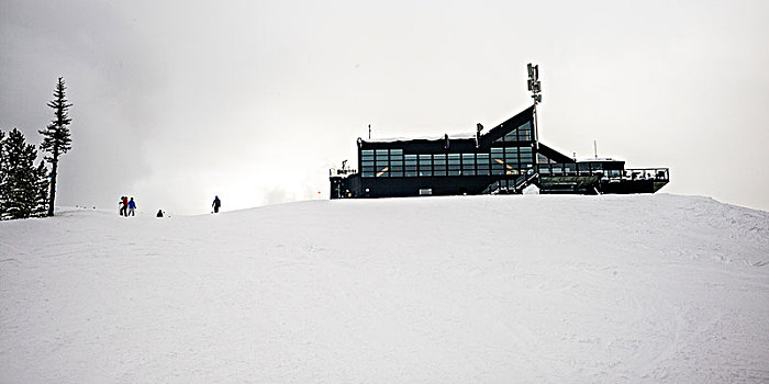 滑雪小屋,雪,区域,惠斯勒,不列颠哥伦比亚省,加拿大