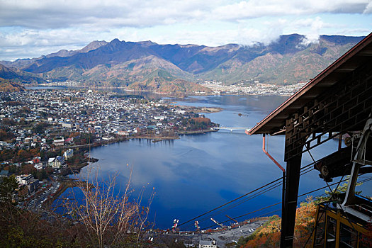 日本富士山河口湖天上山