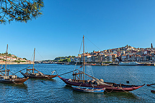葡萄牙,波尔图,河,雷贝洛,船,大幅,尺寸