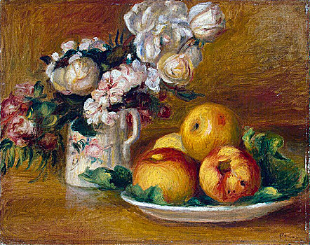 苹果,花,艺术家
