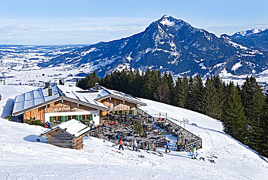滑雪小屋,巴伐利亚,德国,欧洲