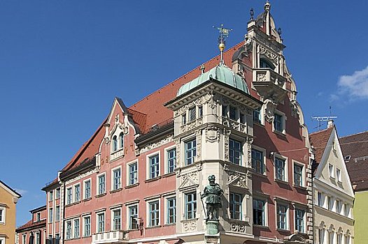 市政厅,士瓦本,巴伐利亚,德国,欧洲