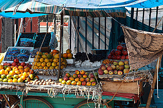 水果摊,街道,印度