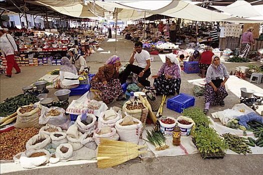蔬菜,摊贩,市场,土耳其