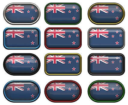 扣,旗帜,新西兰