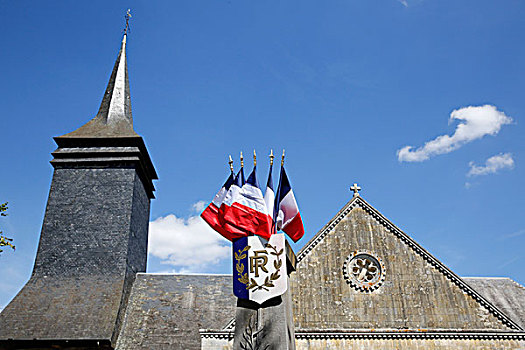 教堂,法国,旗帜