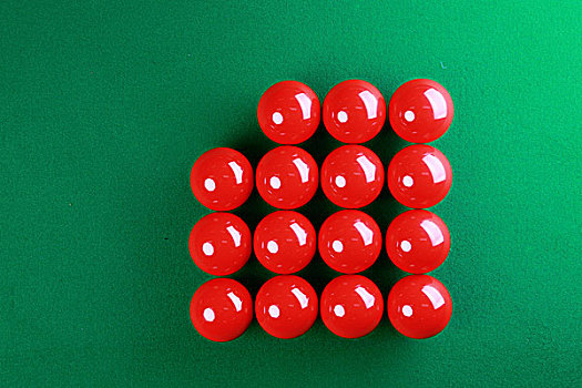 红色,斯诺克,球,方形,绿色背景