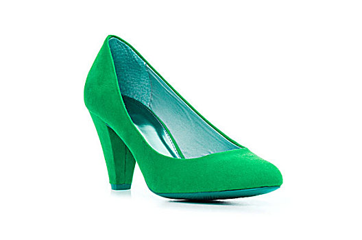 绿色,女性,鞋,时尚,概念