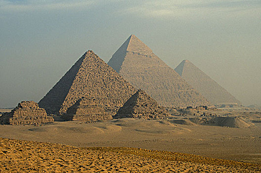 埃及,吉萨金字塔,复杂,高原,沙漠