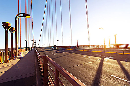 旧金山,金色,大门,桥,晴天