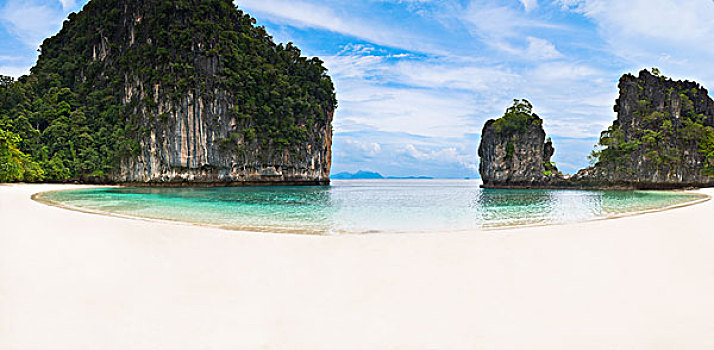 白色,沙滩,泰国
