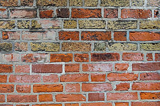 砖墙,房子,区域,南方,丹麦,欧洲