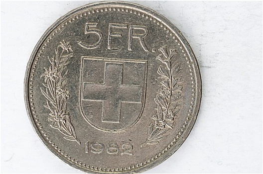 瑞士,硬币,银