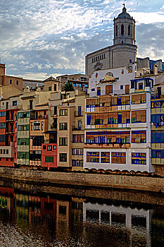 色彩,房子,西班牙