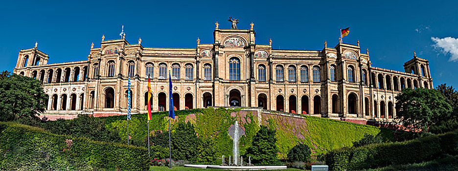 巴伐利亚国会大厦,巴伐利亚,议会,慕尼黑,上巴伐利亚,德国,欧洲
