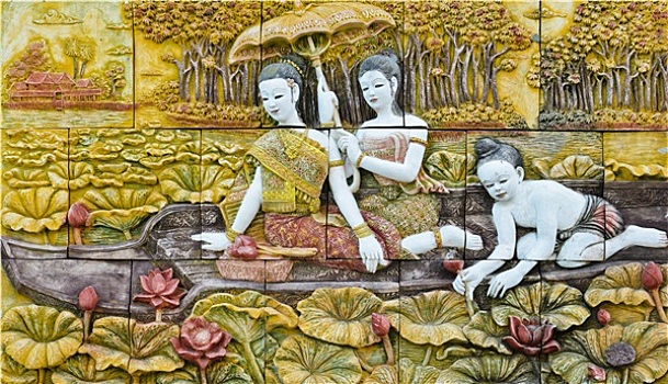 泰国人,粉饰灰泥,艺术